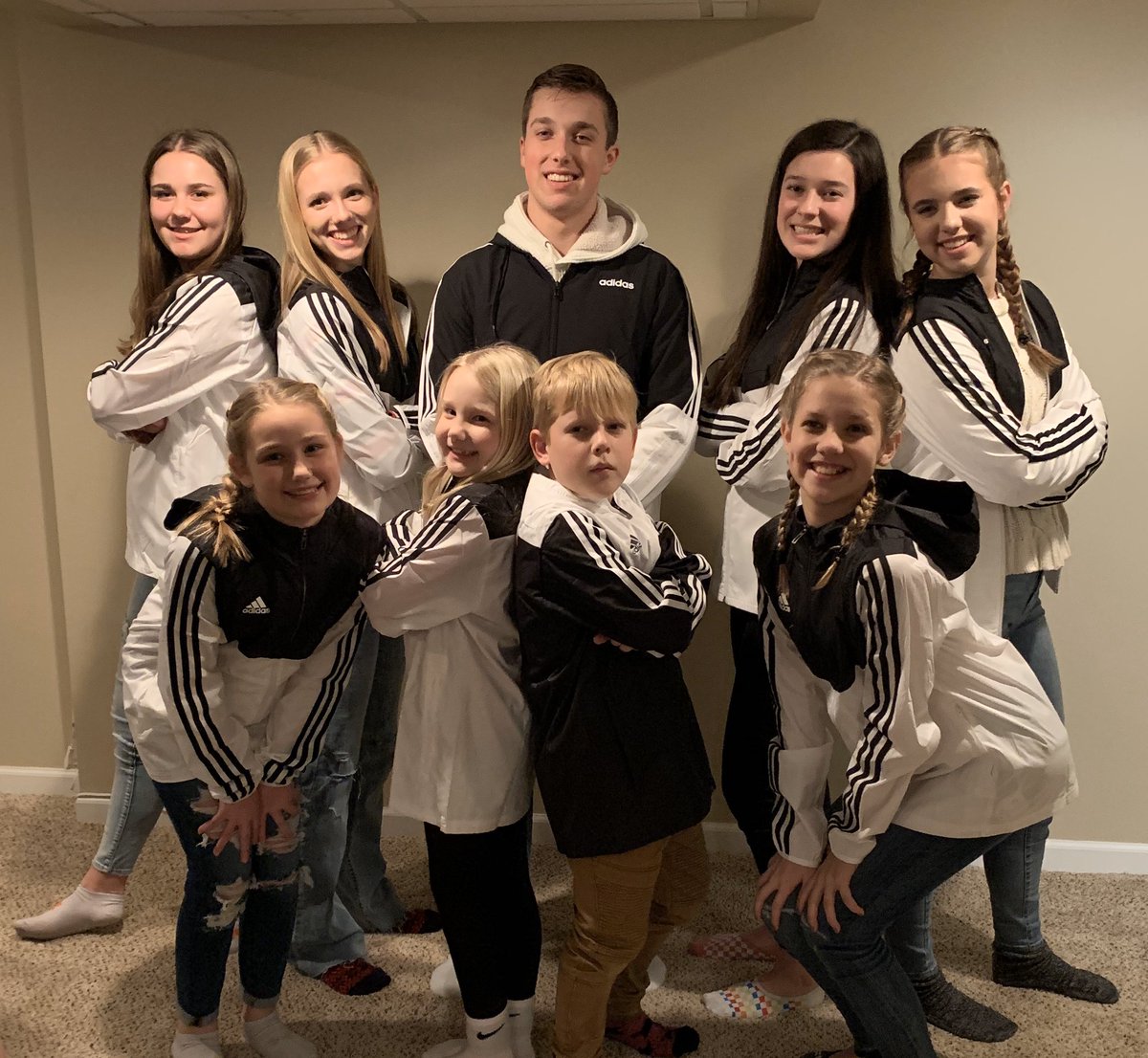 distuder's tweet photo. Happy New Year from VZ cousins! @adidas #threestripelife @adrianastuder1 @jacobstuder10 https://t.co/J1s1IrTKMt