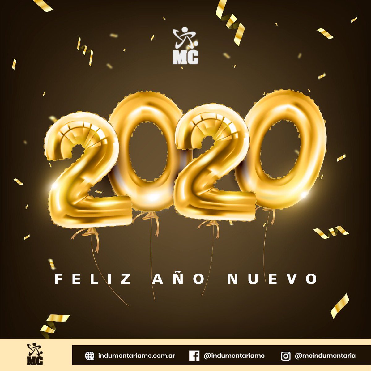 indumentariamc's tweet photo. ¡Feliz año Año Nuevo para todos!. Salud 🥂 https://t.co/6hTaMxCRDO
