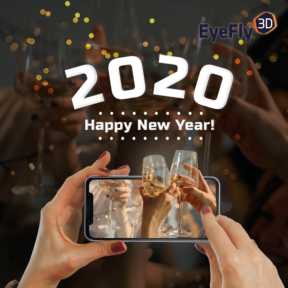 EyeFly3d's tweet photo. Happy New Year from EyeFly3D™! 🥂

#3d #happynewyear #2020 #celebrate #technology #phoneaccessories #morethanjustscreenprotection #innovation https://t.co/jTVFMsvljT