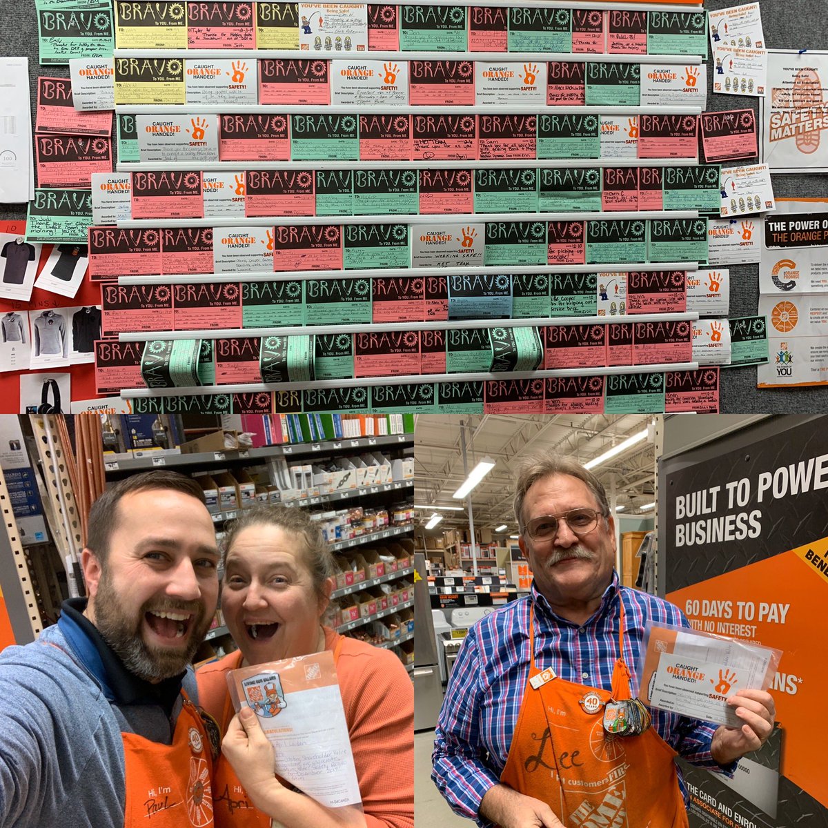 Pabasel12's tweet photo. Recognition is contagious!! Look at that Bravo board! Thank you April and Lee for working safe! #2020Vision @Mdross66 @AprilLouden @kathyraglin840 @bobsaniga @HDjackie2771 https://t.co/My0Tkx76XF