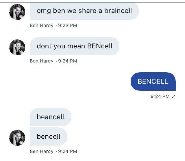esnybradshw's tweet photo. the bens sharing a bencell #benvolution https://t.co/ft3jq8siUH