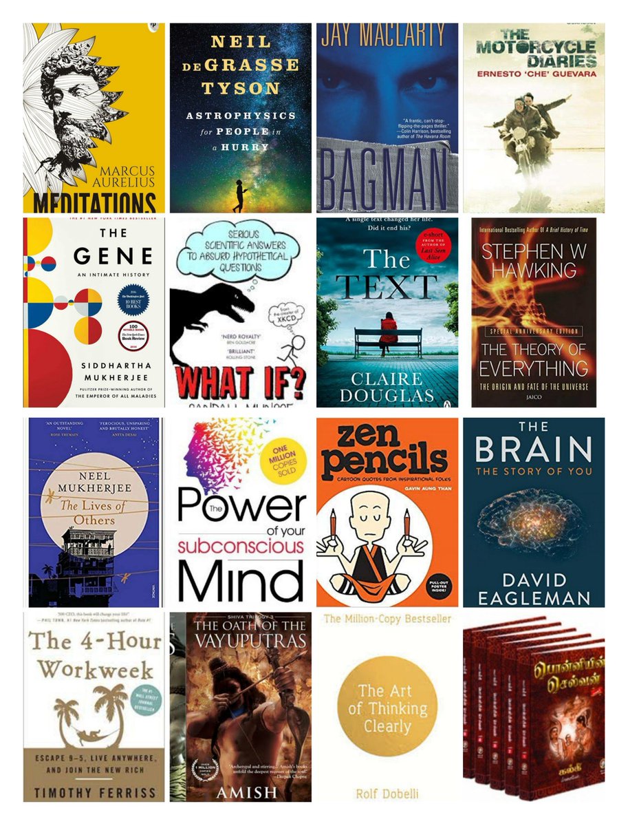 AdithyaBaskar's tweet photo. Set a goal for myself last year to read (or listen to) more books, glad I did. #books #booksof2019
My 2019 reads https://t.co/g5tUiwEvV9