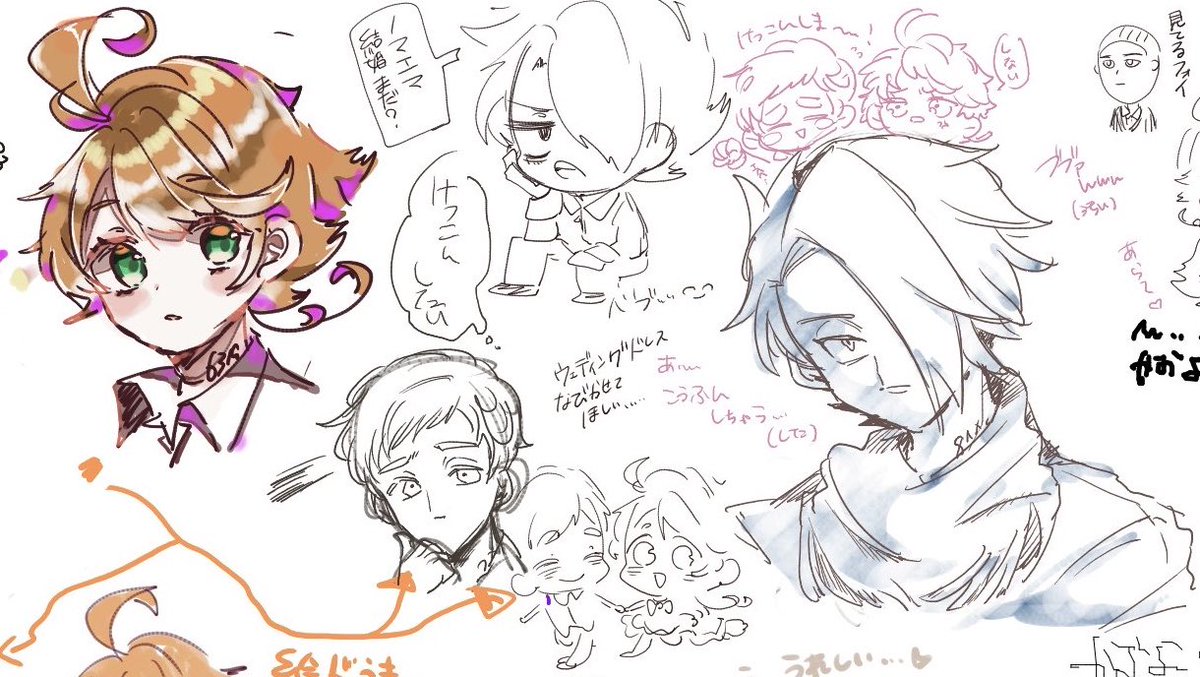 ちゃんぷるさん(@811never94 )と青井さん(@AOI_NER )と絵チャさせて頂きました〜!線画交換めためたに楽しかったです...3人とも絵柄や塗りがそれぞれで見ていてすごく新鮮だった...また近いうちにぜひよろしくお願いします〜?‍♂️✨✨ 