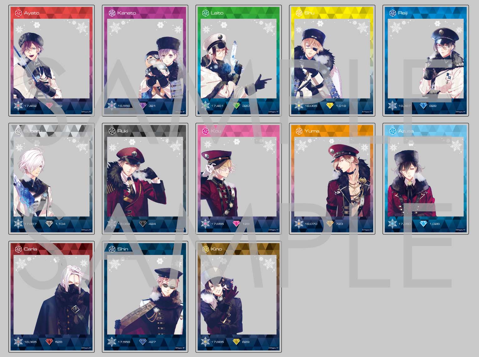 ディアラバ 氷血祭 絶対零度 B4ポスター メッセージ入り カルラ DIABOLIK LOVERS 氷血祭-絶対零度- | Rejet
