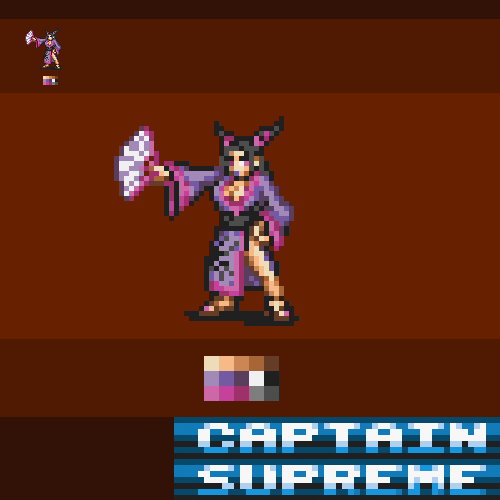 Captain_Supreme's tweet photo. So, as it turns out, today is the birthday of three fighting game legends; #KOF's Mai Shiranui, #StreetFighter's Juri Han, and #GUILTYGEAR 's Anji Moto.

Happy Birthday #PixelArt https://t.co/KAJtM64Th9