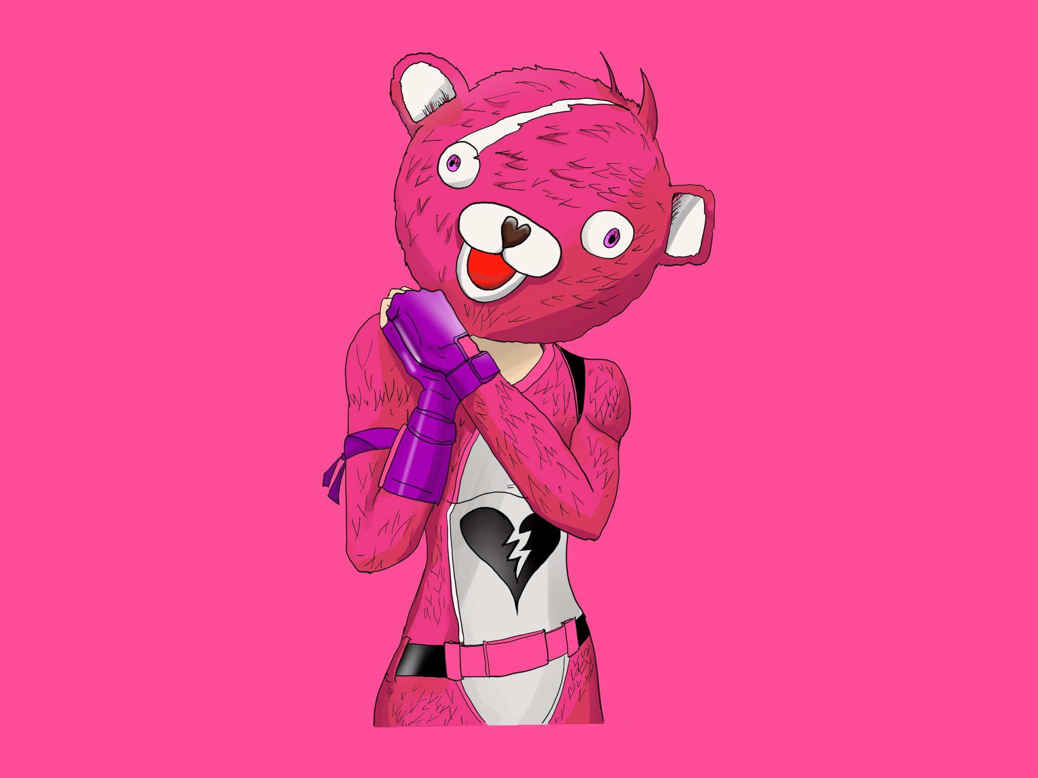 Twitter 上的 Wako 時々ヨメマル ピンクのクマちゃんをprocreateで描いてみました 好きなイラストを真似しはじめて ちゃんとprocreateを使いはじめて10日くらいですが 手が自然に動くようになってきてる気がする 年はもっとも絵を描く1年にしたい フォート