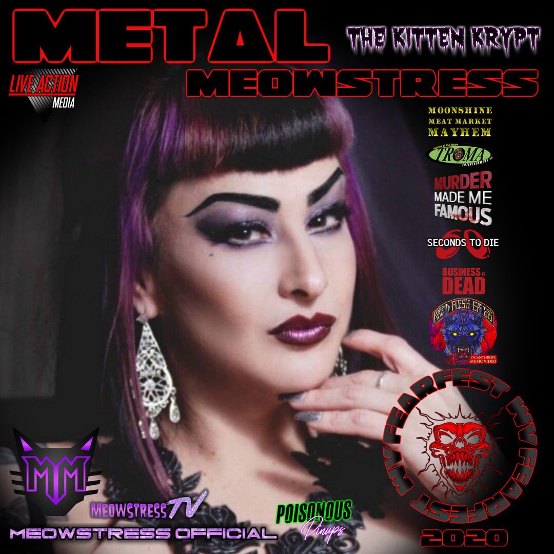 Alright FearFest WV people say hello to <a href="/PinUpKittenRose/">Metal Meowstress</a>  <a href="/MetalMeowstress/">Meowstress Official</a>  will be Hosting our panel for Friday night along with having her own table for Photo ops and autographs...
🔥Ticket Link🔥
embed.showclix.com/event/fearfest…
🚨Event Link🚨
facebook.com/events/1431174…