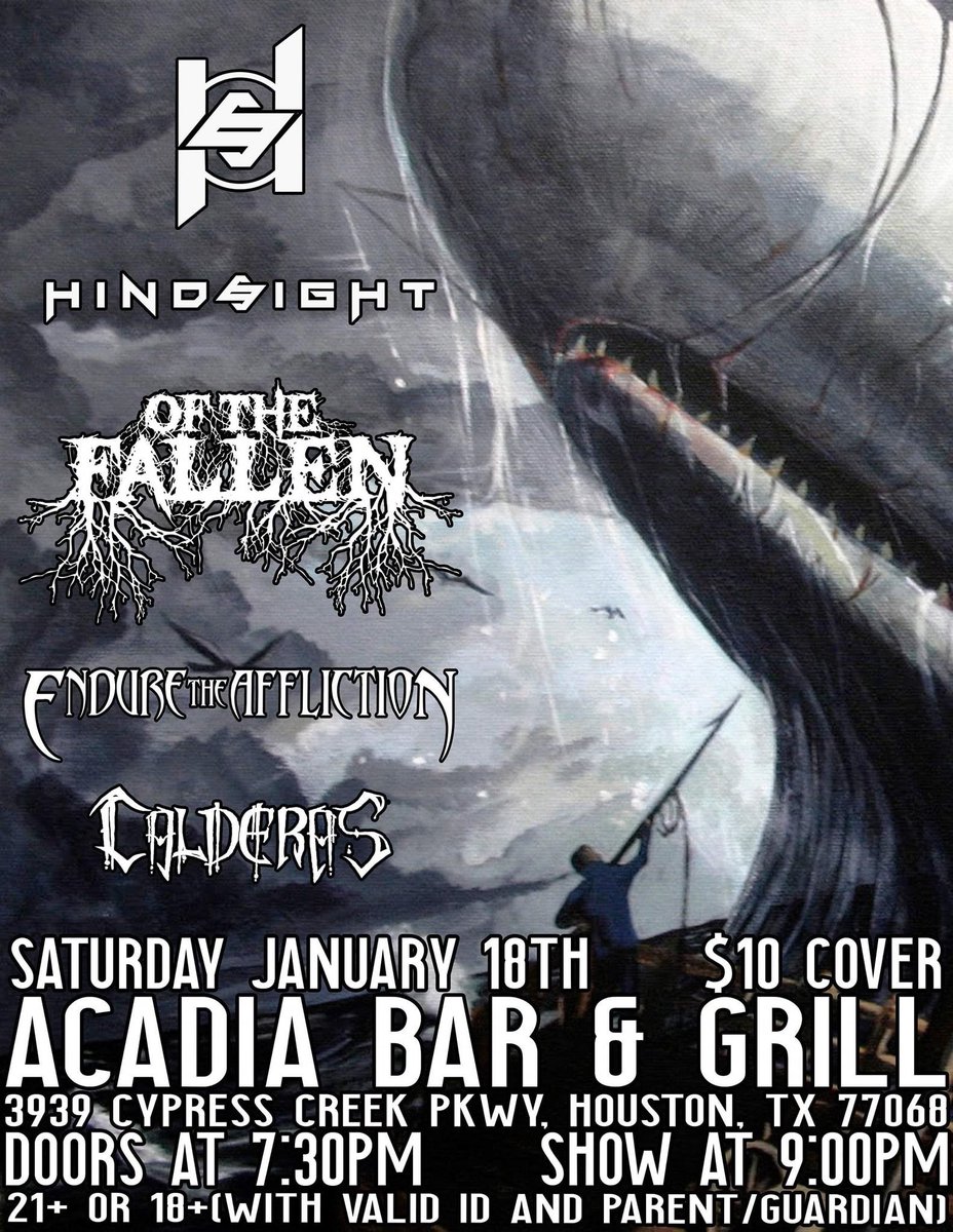 OfTheFallenHTX's tweet photo. Come support our first show of the new year, January the 18th! Come hang and some see badass bands!! #texasmetal #supportlocalmusic #metalcore https://t.co/4ut2Bp8po8