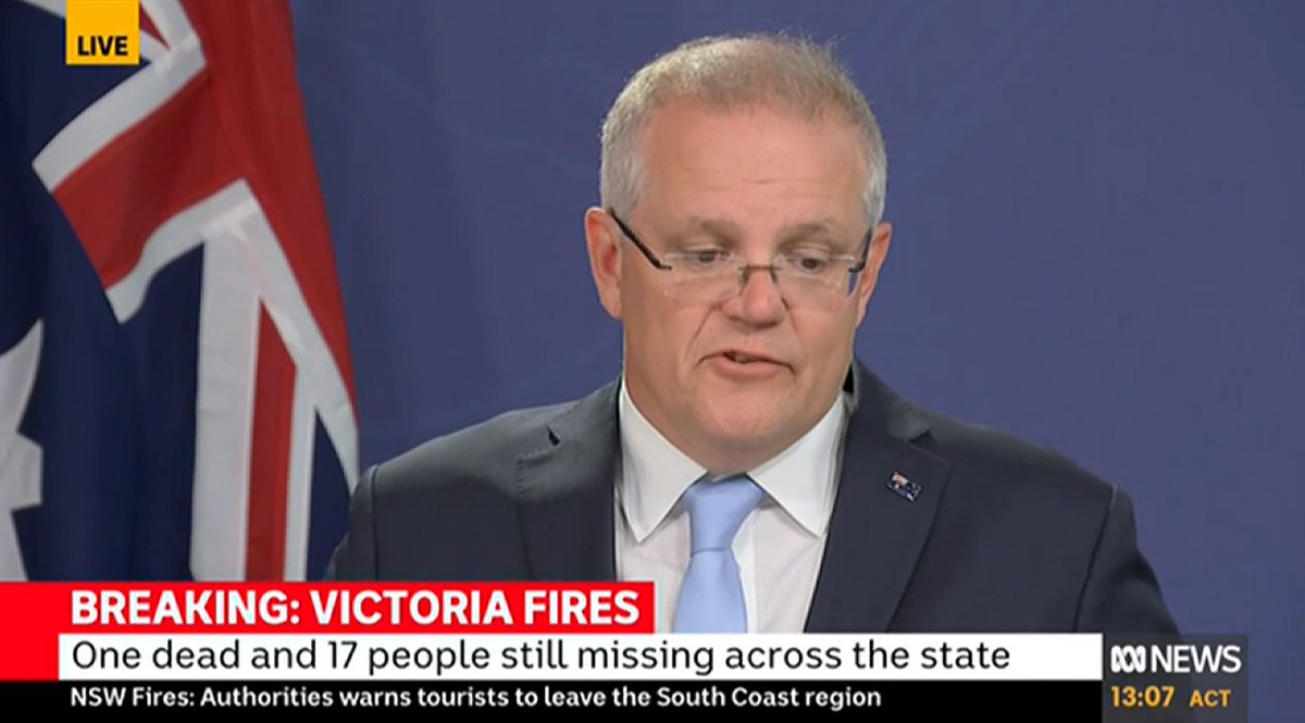 Unbelievable

PM @ScottMorrisonMP starts presser with tale of him attending a firefighter's funeral this morning, says it was 'tremendous' to be there

I shit you not

This fuckwit has to go
🐝
#auspol #ScottyfromMarketing #NotMyPrimeMinister #NotMyPM