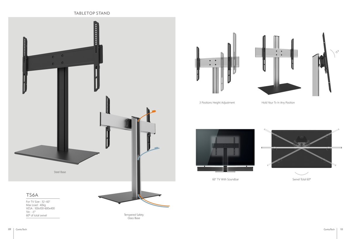 When mounting your TV to the wall isn't an option, this TV table stand provides another solution.