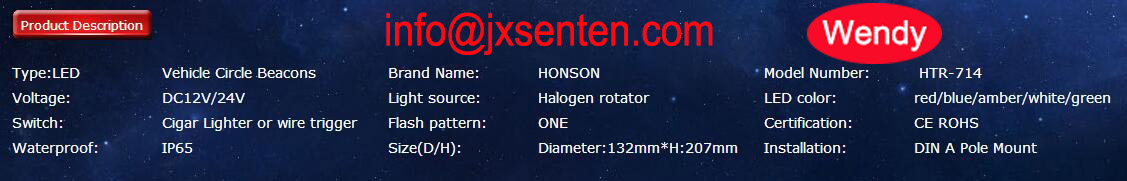 WendyLi18822329's tweet image. LED
Wendy     info@jxsenten.com
International general DIN A Pole Mount Halogen rotator Vehicle Circle Beacons
#towtruck #firefightingtruck #policecar #emergencyvehiclelighting #lightbar #siren #signal #beacon #exporting #ambulance #warning #vehicle