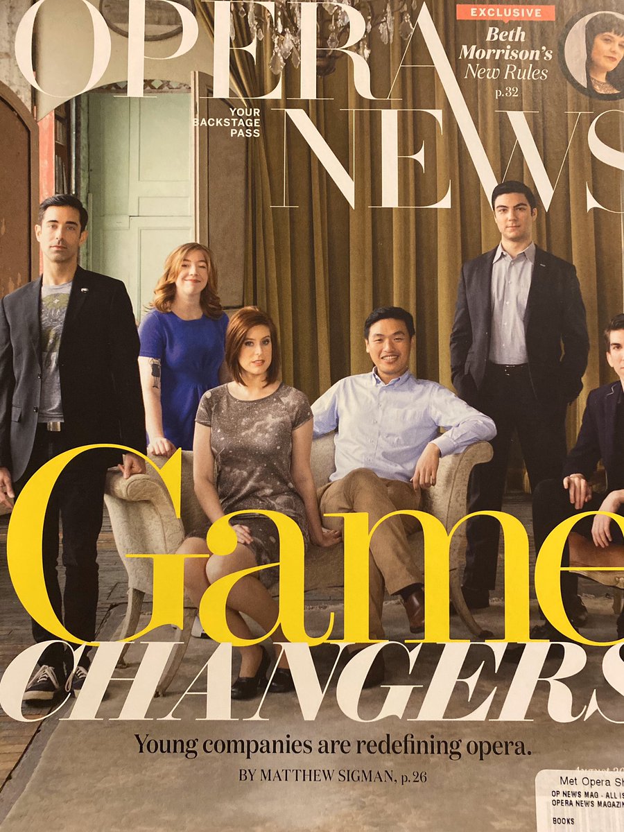 RhymesWithOpera's tweet image. Rhymes With Opera had kind of a big decade. Left: RWO on the cover of Opera News, shot by Kevin Thomas Garcia. Right: RWO does Elisabeth Halliday-Quan on the cover of Opera News. Happy New Year everybody! We can't wait to show you what's next.