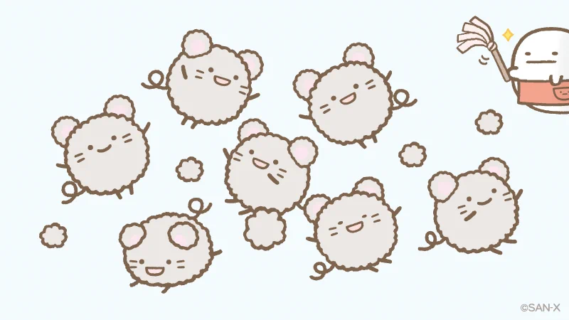 ほこりねずみが増殖チュウ！ほこりとの違い分かりますか？