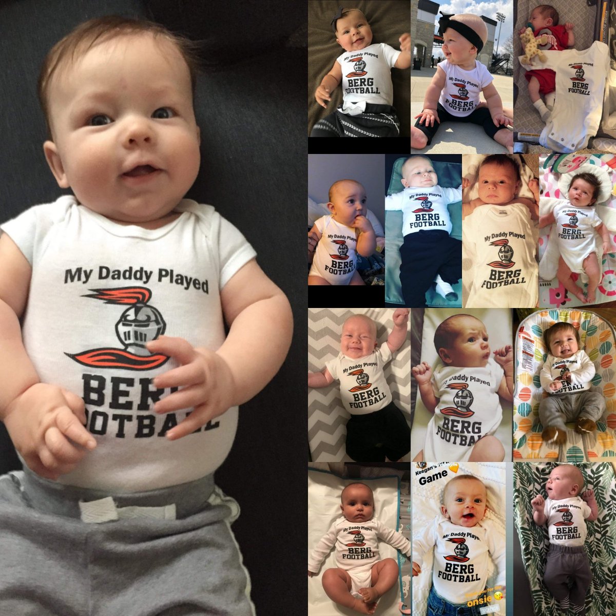 kdonalds66's tweet photo. Look at all these cute Berg Babies from the past Decade!! Excited to see all the new 2020 alumni babies!!  If your expecting...let me know! :) #bergfamily #bergbabies #bergfootball https://t.co/wpMF9T6ME0