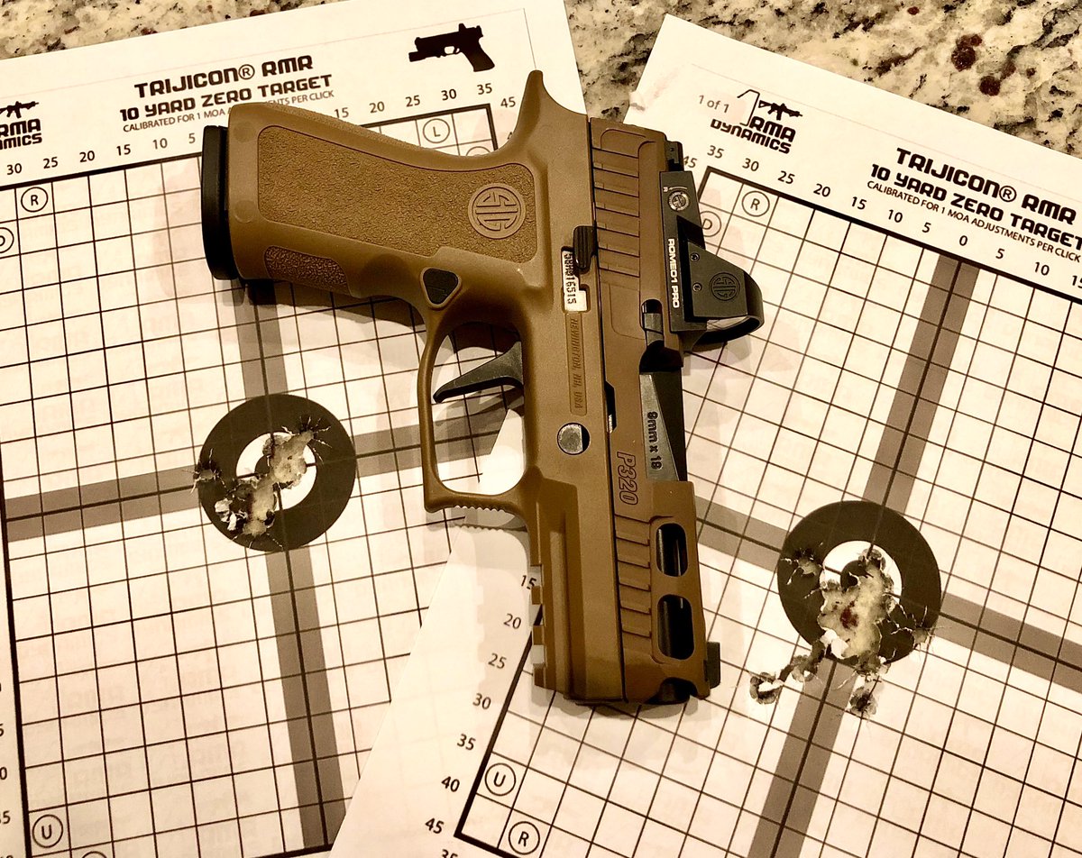 Twitter finally unliked my account. I got the Sig Romeo1 Pro dialed in in the X-Compact tonight. #sigsauer #sigoptics