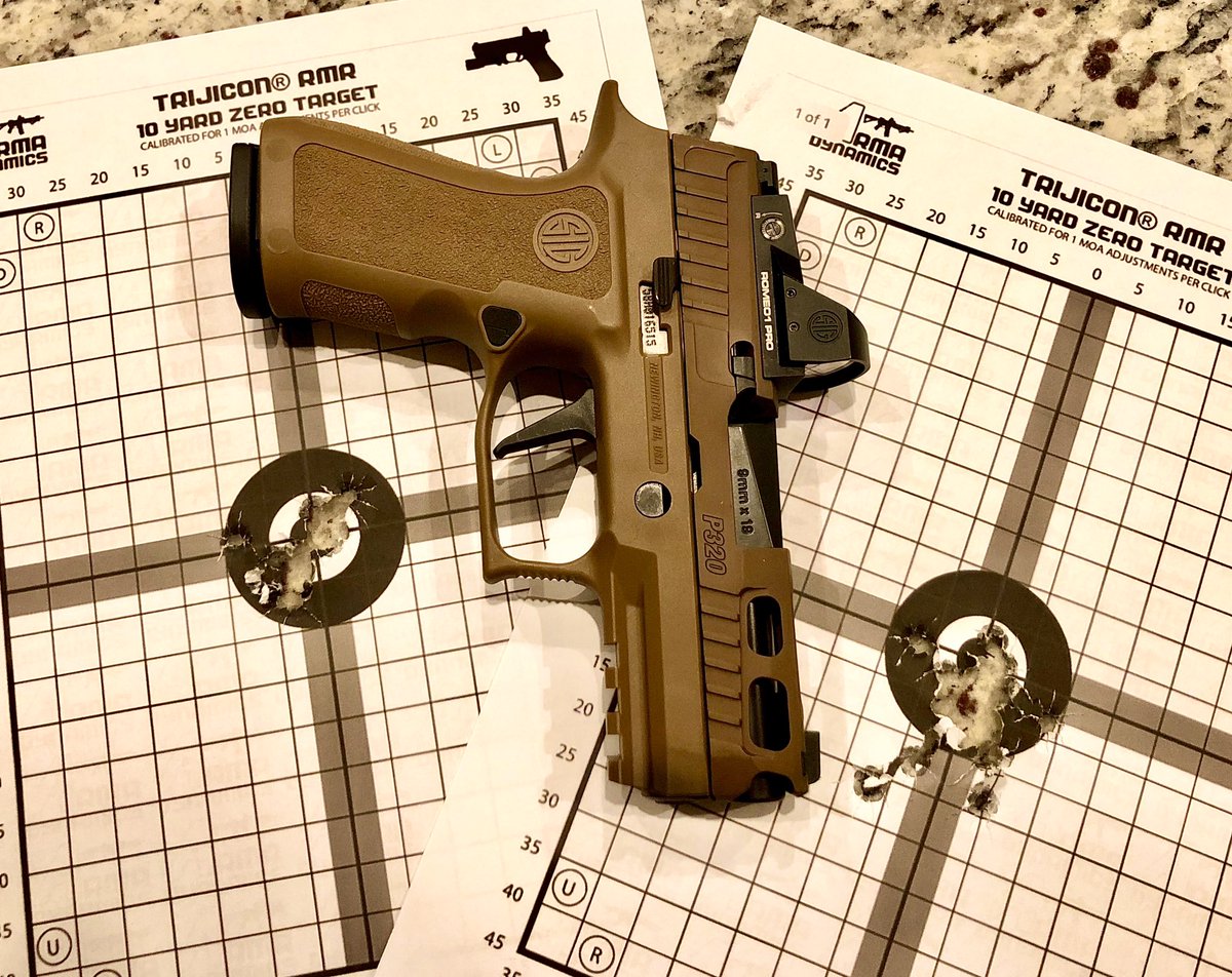 GrallJay's tweet image. Twitter finally unliked my account. I got the Sig Romeo1 Pro dialed in in the X-Compact tonight. #sigsauer #sigoptics