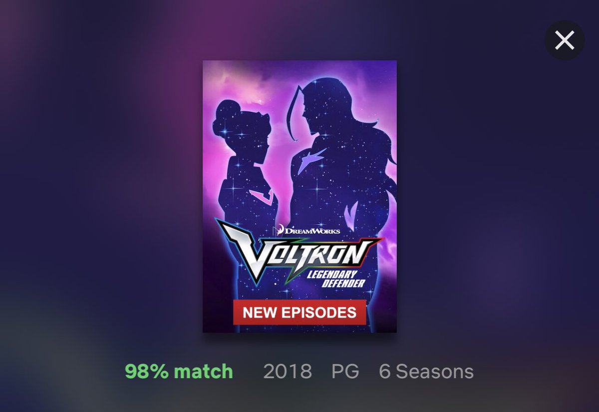 BLESS NETFLIX !!! we only have up to season 2 for vld and recently they release more seaSONS AND ITS ONLY UP TO SEASON 6 LISTEN VOLTRON ONLY HAVE 6 SEASONS OK