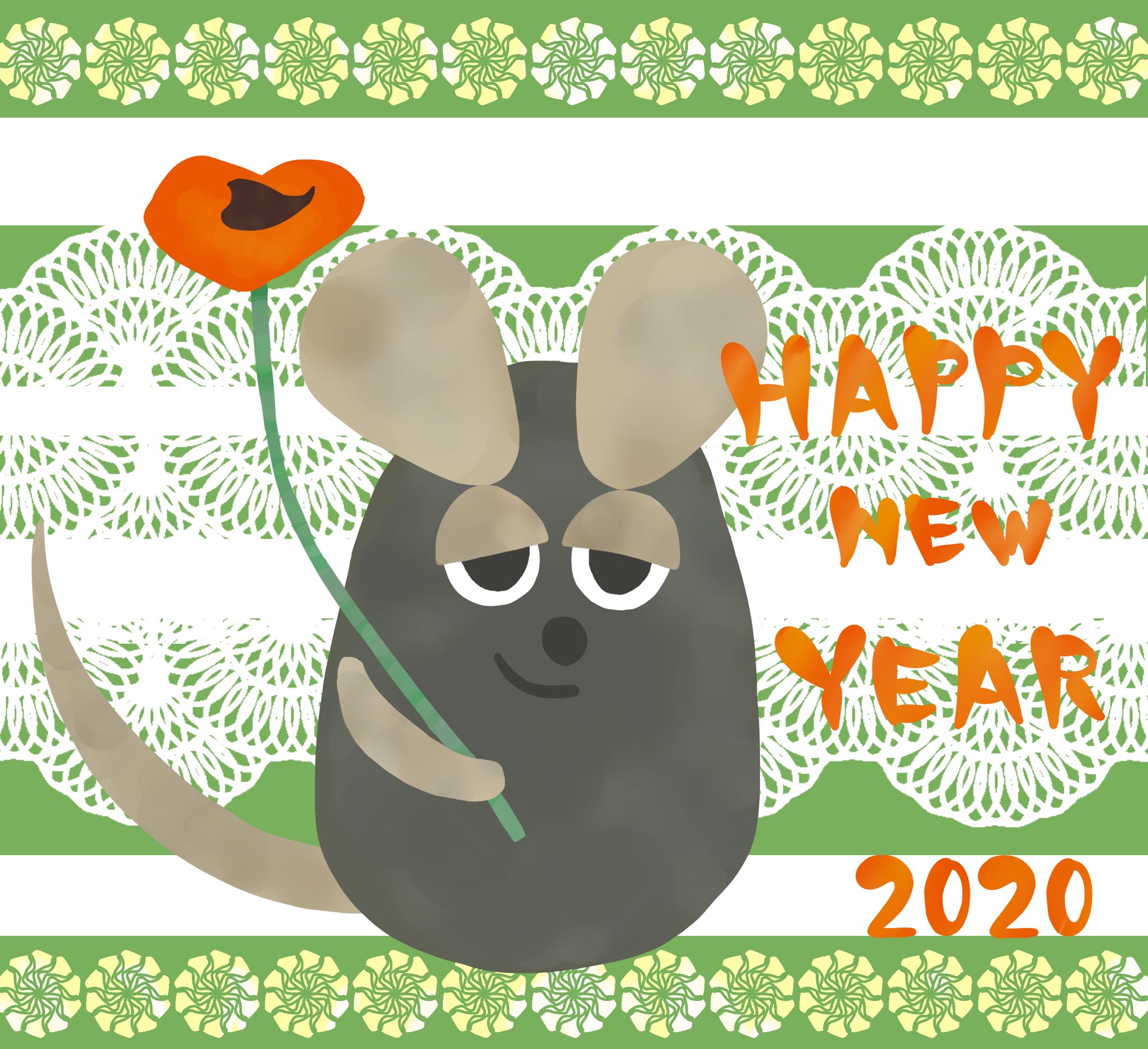 Twitter 上的 いそぎんちゃく症候群 お友達に贈ったイラストです 今年は子年なので大好きな絵本作家 レオ レオニさんのフレデリックを描かせて頂きました レオ レオニ フレデリック Leo Lionni Frederick イラスト 年賀状イラスト 年 子年