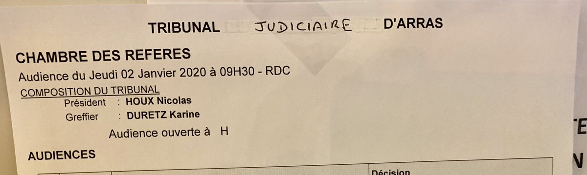 avocatsarras's tweet photo. Première audience de l’année 2020 au tout nouveau Tribunal Judiciaire d’#Arras https://t.co/P869S9KTak