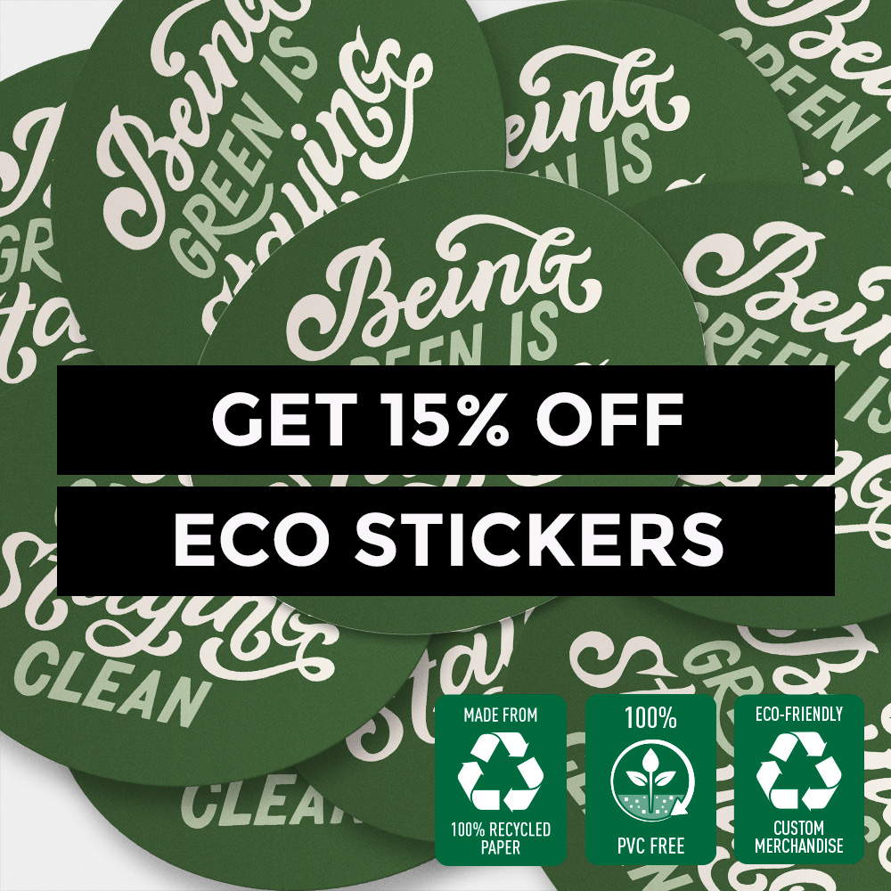 ZapCreatives's tweet photo. New year, time to make the change and, go green ✔️♻️
Grab 15% off eco stickers until Monday 6th at 9am GMT😚
Use code: ECOSTICKER at the checkout: https://t.co/KtCLQg4TiI
#ecostickers #vinylstickers #custommerch https://t.co/me3AebUzcw