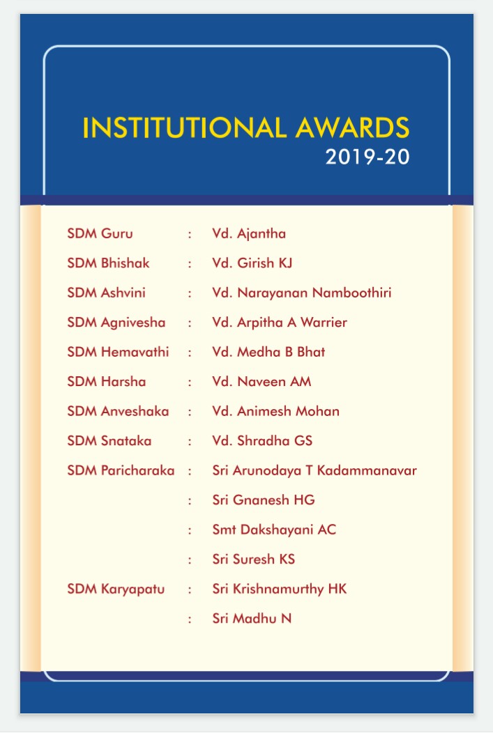 SDM Ayurveda College Hassan on Twitter "SDM Parva! Institution Day