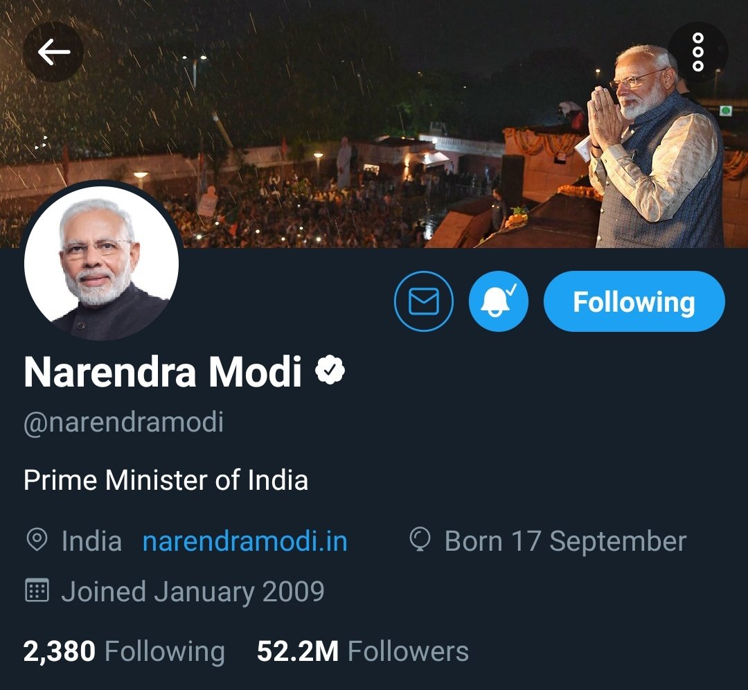 सभी से मेरा निवेदन है कि इस तरह का मजाक ना करे कि आदरणीय <a href="/narendramodi/">Narendra Modi</a> जी का फॉलो मिला भाई आपके मजाक में सामने वाले को बुरा लगता है😜😂
आज काफी लोगो को मिला है फॉलो बैक ठीक है, पर यार ऐसा मजाक ना करे कि फील हों🤣🤣

फॉलो बैक मिलने के इंतजार करता हुआ आपके जैसा एक भारतीय😜😜