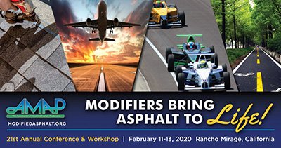 Haven't registered yet #2020AMAP? Register before January 24 for early bird discount. State DOTs, government agencies and education sector receive special rates. View conference website. modifiedasphalt.org/annual-confere…