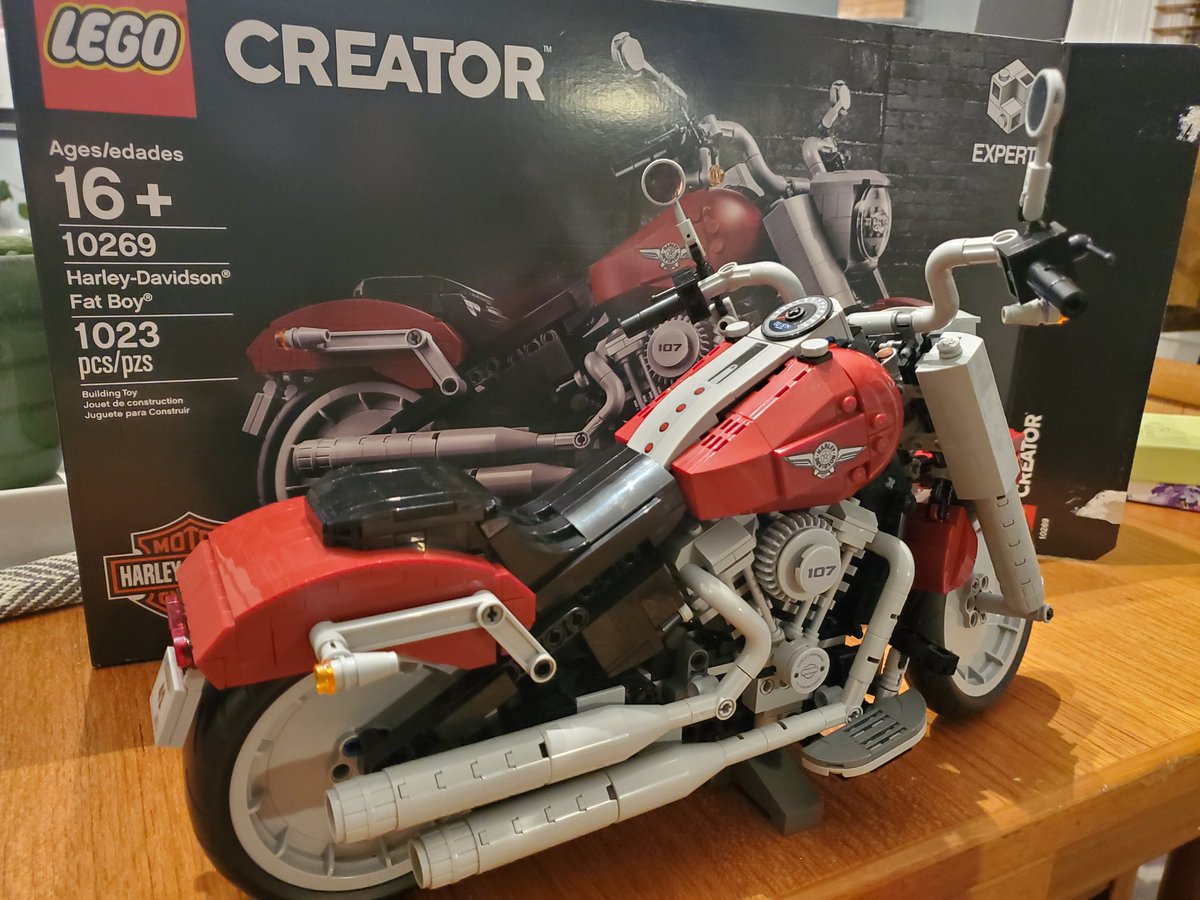 New Year, new Lego set complete. I always wanted a Fat Boy. #harleydavidson #LEGO #NewYear #Mindfulness #nerd