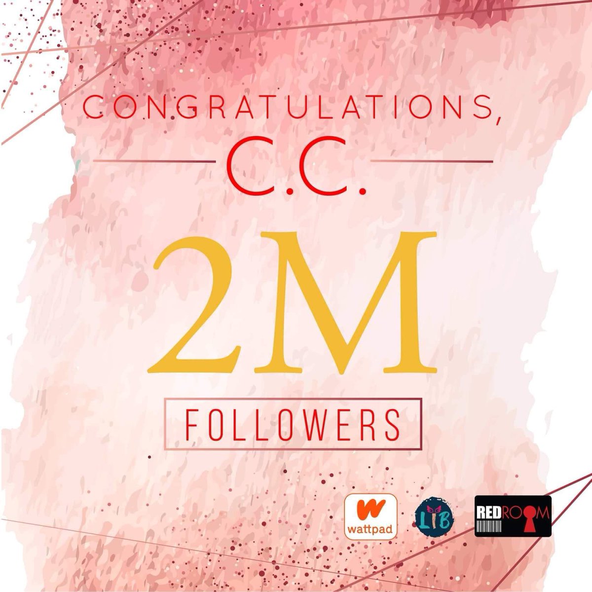 RedRoomBook's tweet photo. Great way to start 2020! Congrats on getting 2M followers on Wattpad, @Cecelib_Stories! 💖
#MakeItPrecious https://t.co/I3CpejJNs3