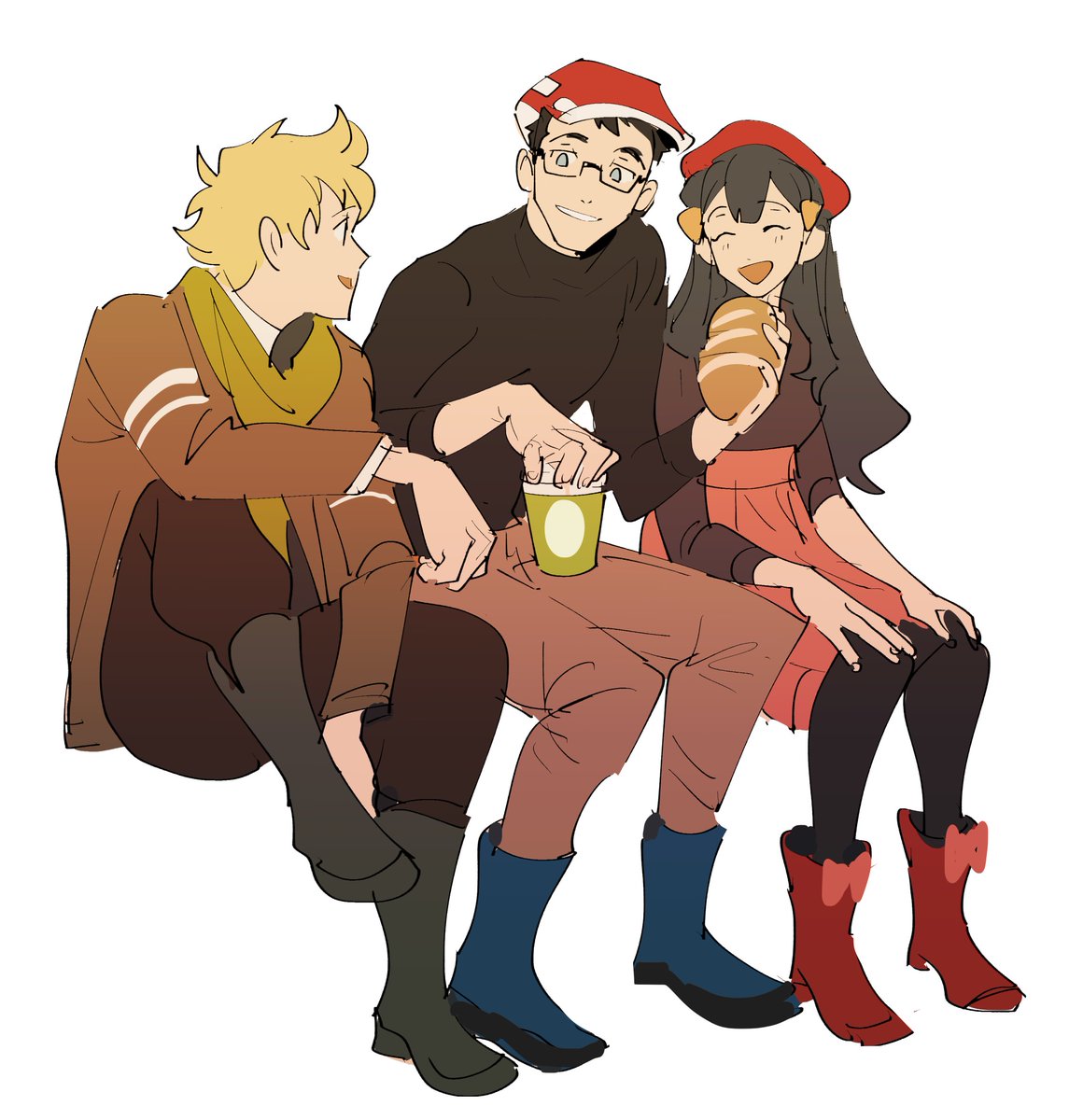 rev_bmp's tweet photo. the sinnoh kids in their 20's https://t.co/b2C9qTec9U
