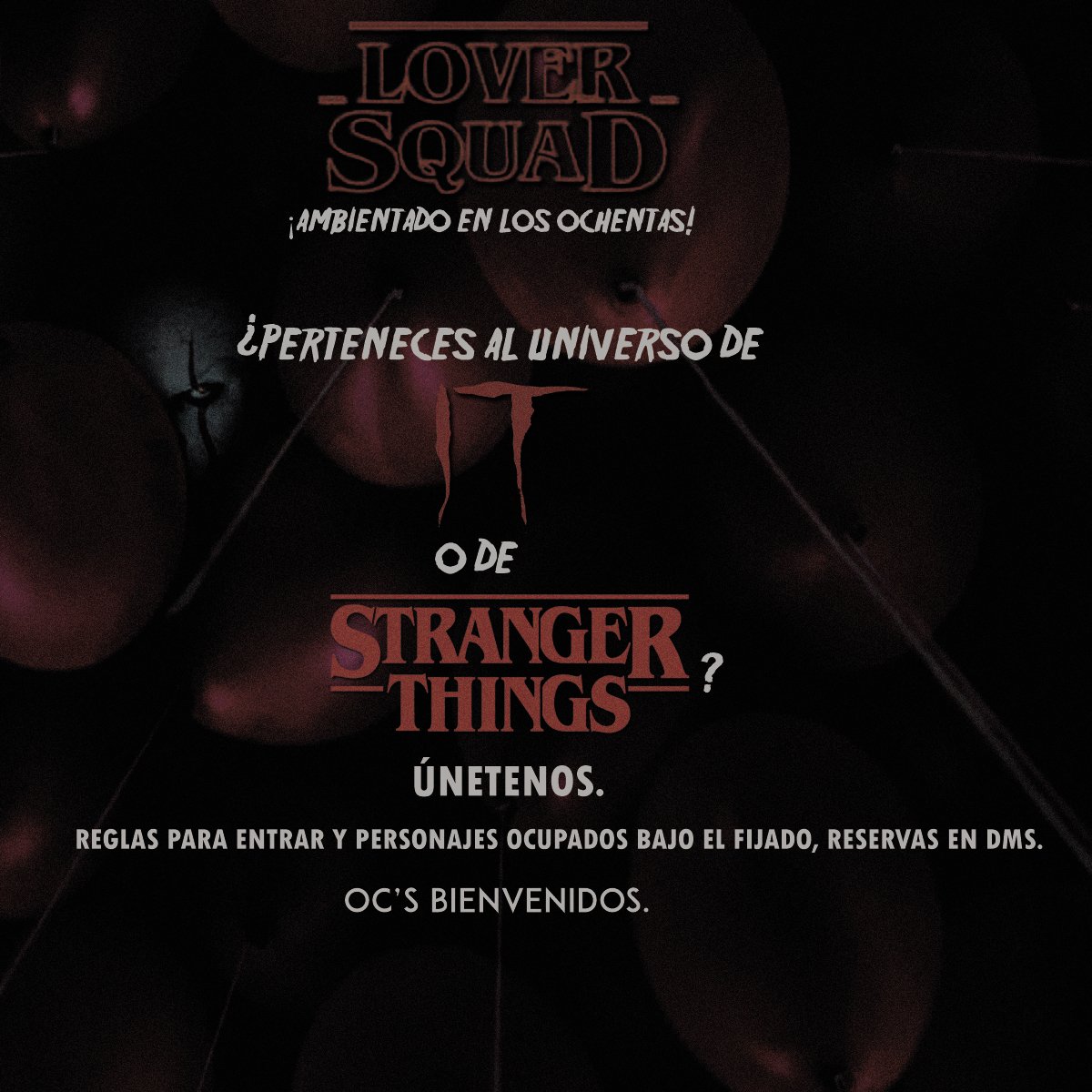 ㅤㅤ
ㅤㅤ˗ˏˋㅤ𝐋𝐎𝐕𝐄𝐑 𝐒𝐐𝐔𝐀𝐃  ˎˊ˗ㅤㅤ━━━━━━━━━━━━━━━━━━━━━━━ 
ㅤㅤㅤㅤㅤㅤ
ㅤㅤ* 𝘢𝘤𝘵𝘪𝘷𝘰𝘴 𝘥𝘦𝘴𝘥𝘦 𝘦𝘭 𝟤𝟢𝟣𝟩.

⠀   𓂅 ⨾ Bienvenido a Derkins, ten por seguro que nunca saldrás de aquí.
ㅤㅤㅤㅤㅤㅤ
ㅤㅤㅤㅤ¿RT?