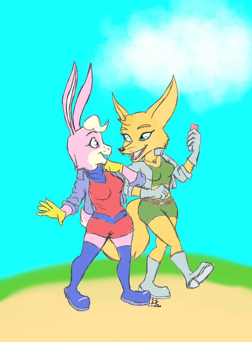 0Braoin's tweet photo. They're gfs now.
#starfox #lucyhare #farapheonix #fanart https://t.co/qoFgkScfgh