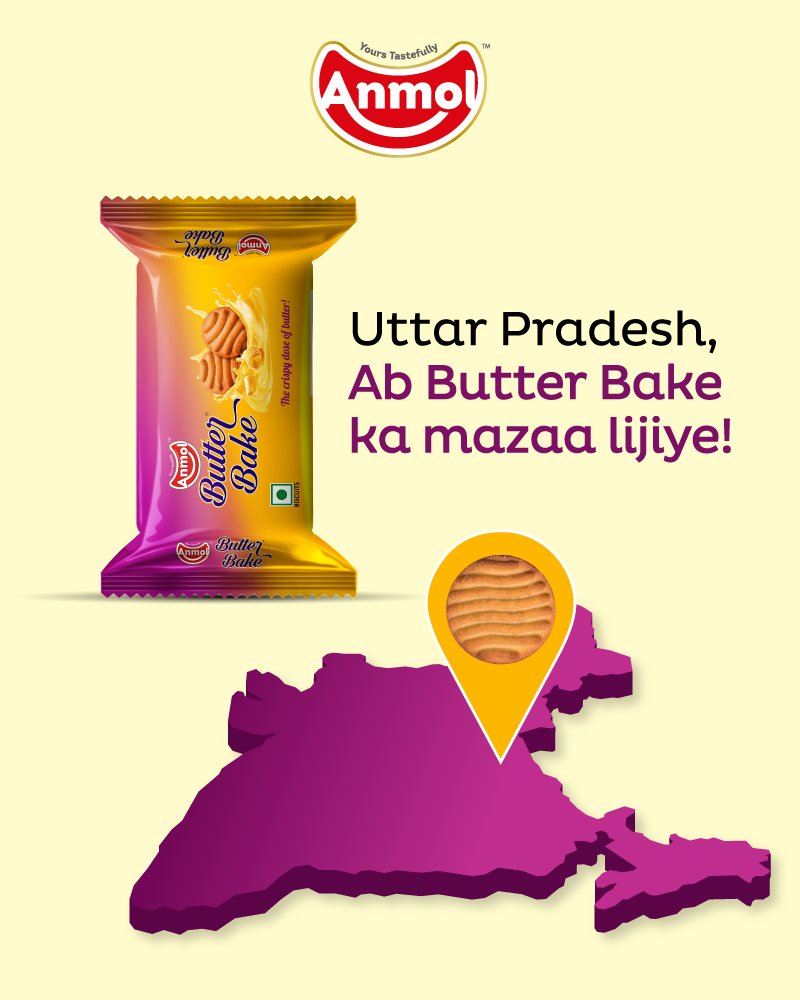 anmol_indust's tweet photo. Butter Bake is now available in your city! Buy a pack today and enjoy this buttery delight! 
#ButterBake #NewLaunch #ButteryDelicious #Anmol #YoursTastefully https://t.co/rbskEAjg3x