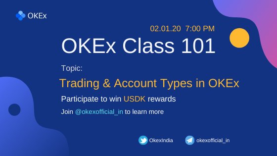 OKXIndia's tweet photo. Confused between various accounts & trading types in OKEx?
Join us today at https://t.co/HyVVrvLPBz at 7:00 PM to learn about Trading & Accounts types in #OKExClass101 π©βπ«
Red packet rewards up for the grab ! π§§ https://t.co/DGt9ztXxBJ