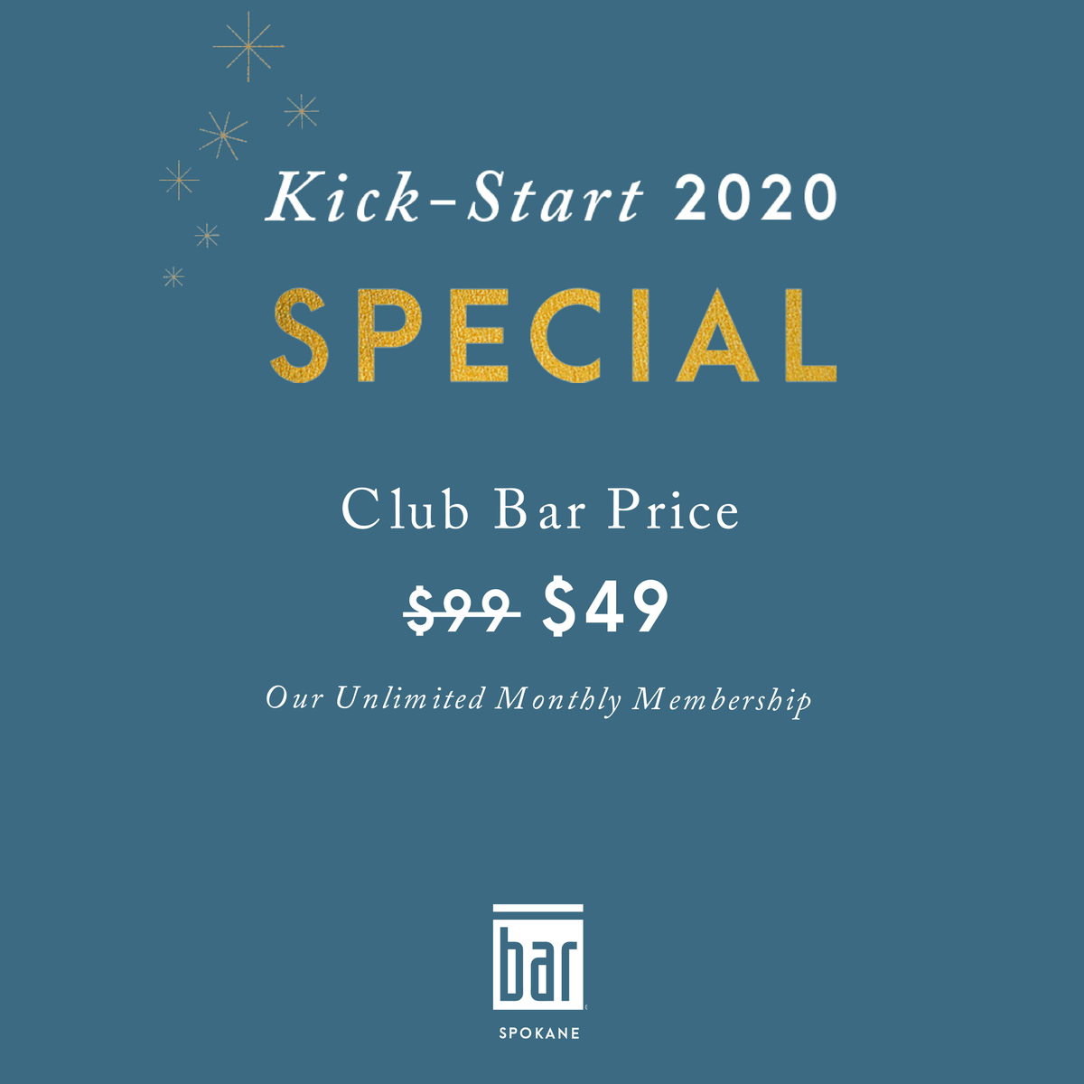 BarMethodSpok's tweet image. New to Club Bar? Kick Start 2020 with 50% OFF first month! - mailchi.mp/0dcde69227f4/n…
