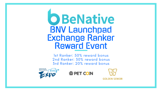 benative's tweet photo. BNV #Launchpad 
🚙Official Token for #IEVE #ECAR
🐶#PET Token made by #Petcoin
🔔Official Token by Golden #Senior Review #GSR
Enjoy 3 different tokens presented by #BNV launchpad by easily exchanging with BNV!

Exchange BNV now at https://t.co/C2AcwehK0E https://t.co/gUc3vT0EIL