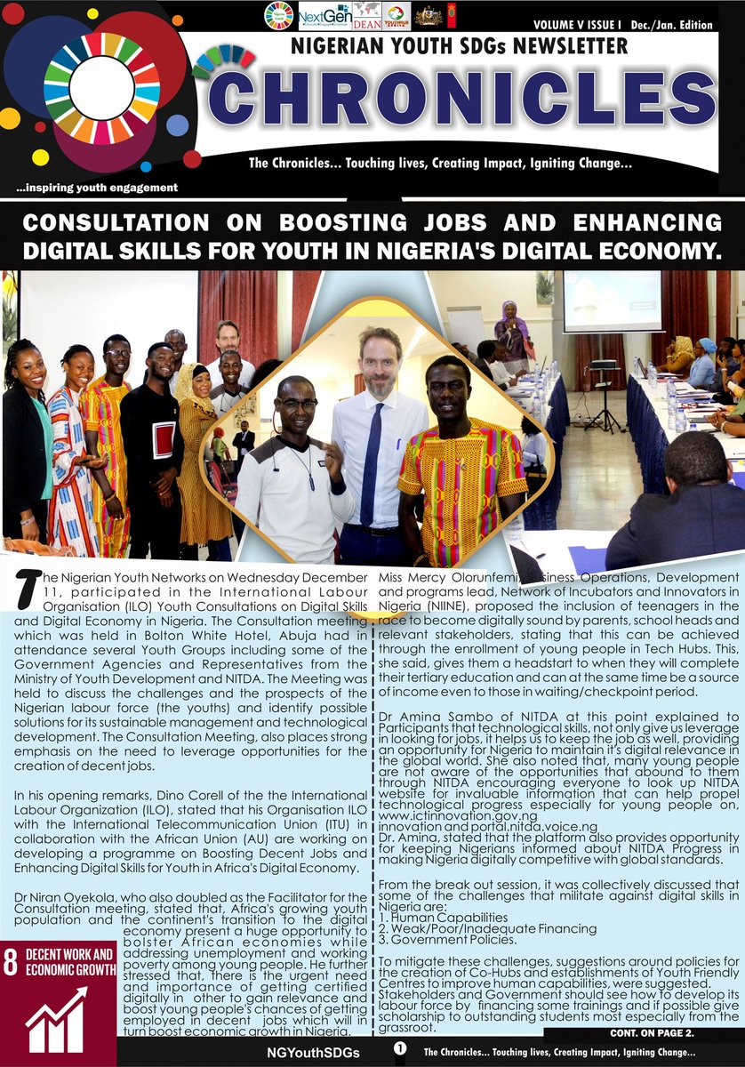 Xhallum's tweet photo. What better way to kick start the year in a New Decade with a deliberate action to Chronicle the efforts of 🇳🇬 as we Journey through to Agenda 2030...
#DecadeofAction
#YouthPower
#ISupportSDGs
#ForPeopleForPlanet
#GlobalGoals
#SDGs
#ShapingourFuture
@ossap_sdgs
@ILOAbuja https://t.co/r3OMHdEmhE