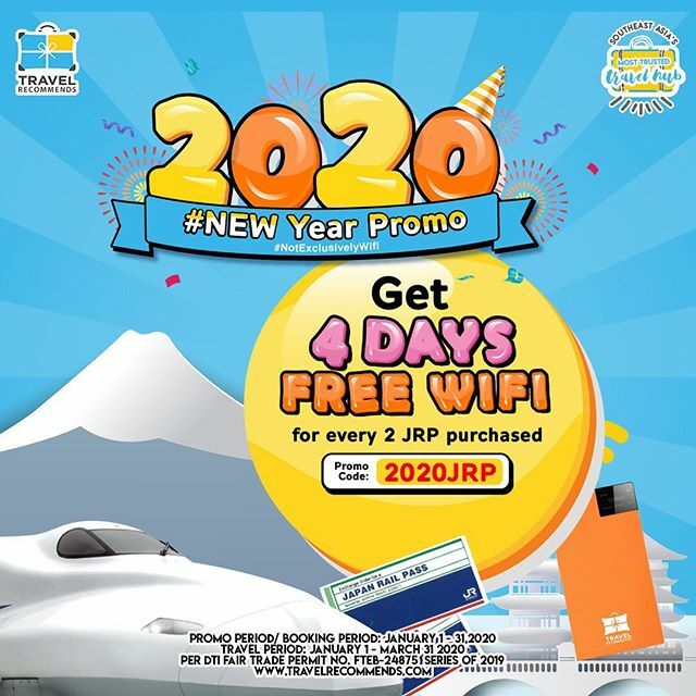 flytpack's tweet photo. Get 4 DAYS OF FREE FLYTPACK RENTAL when you book 2 JR NATIONWIDE PASSES with our 2020 #NEW Year Promo #NotExclusivelyWifi

Promo Mechanics:
1. Promo Period/ Booking Period: January 01 – January 31, 2020
2. Travel Period: January 1 – March 31, 2019
3. Promo is open to all res… https://t.co/sCDCz3i0p5