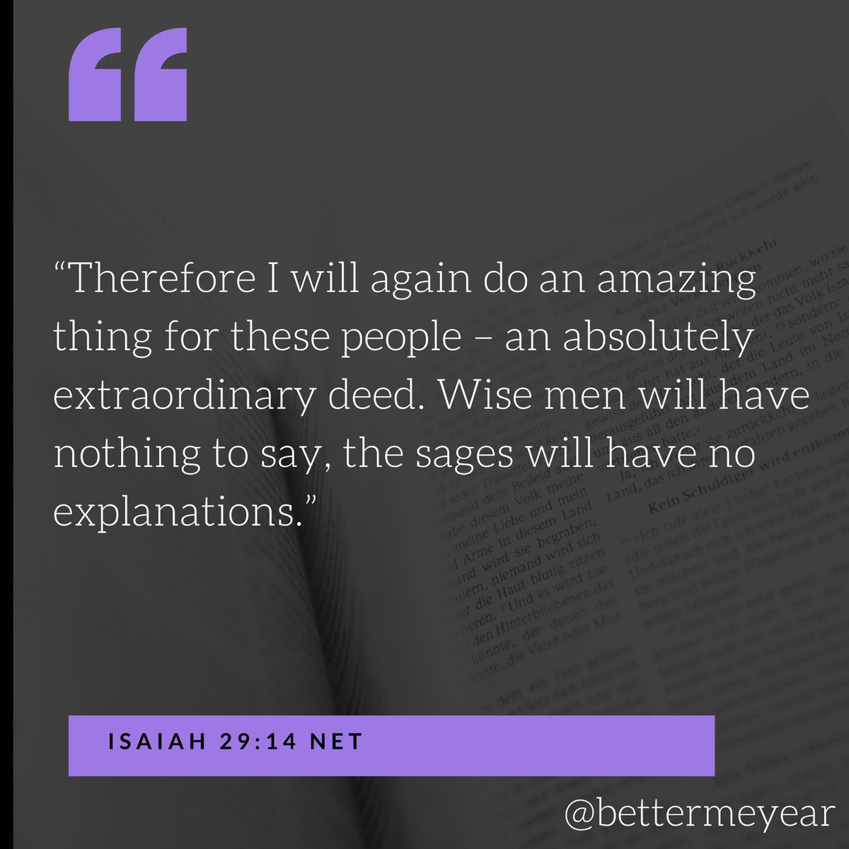 BetterMeYear's tweet image. “kwa sababu hiyo mimi nitafanya tena kazi ya ajabu kati ya watu hawa, kazi ya ajabu na mwujiza.”

Isaya 29:14a SUV
#BetterMeChallenge
#BetterMeYear
