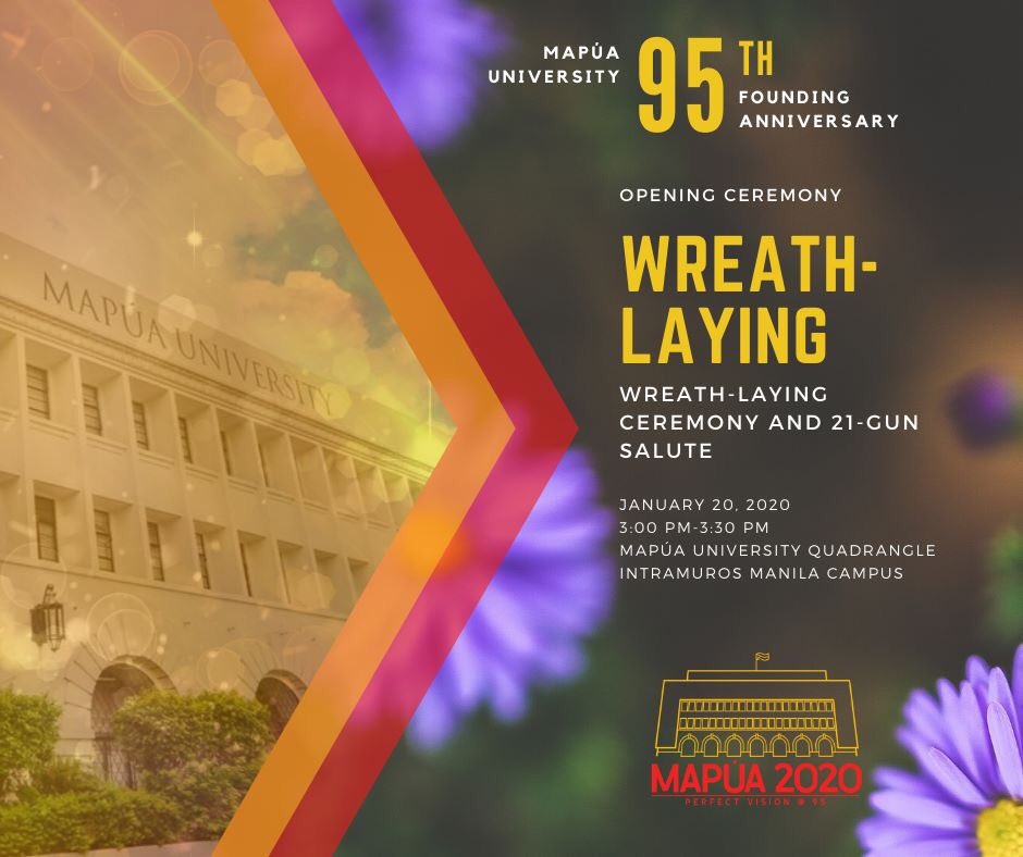 mapuaunivsms's tweet photo. Schedule of Events
Mapúa University’s 95th Founding Anniversary
"Perfect Vision @ 95"
January 20-25, 2020

Join us in the celebration of Mapúa’s education for the global and digital age. https://t.co/bytSNTuB6T