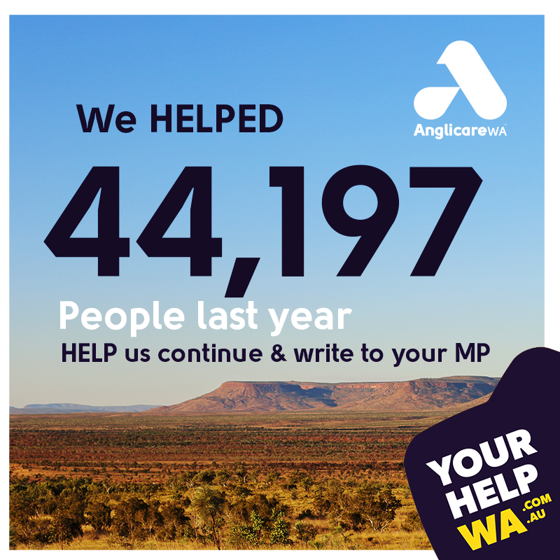 AnglicareWA's tweet photo. It was a BIG year supporting over 44,000 people in WA. The need is great &amp; unfortunately, it's growing. Which is why we need sustainable State government funding to continue. Help draw attention to this growing issue, sign the petition at:  https://t.co/jGAp0Hwx9z 💙​ #yourhelpwa https://t.co/xcxT8lxXNP