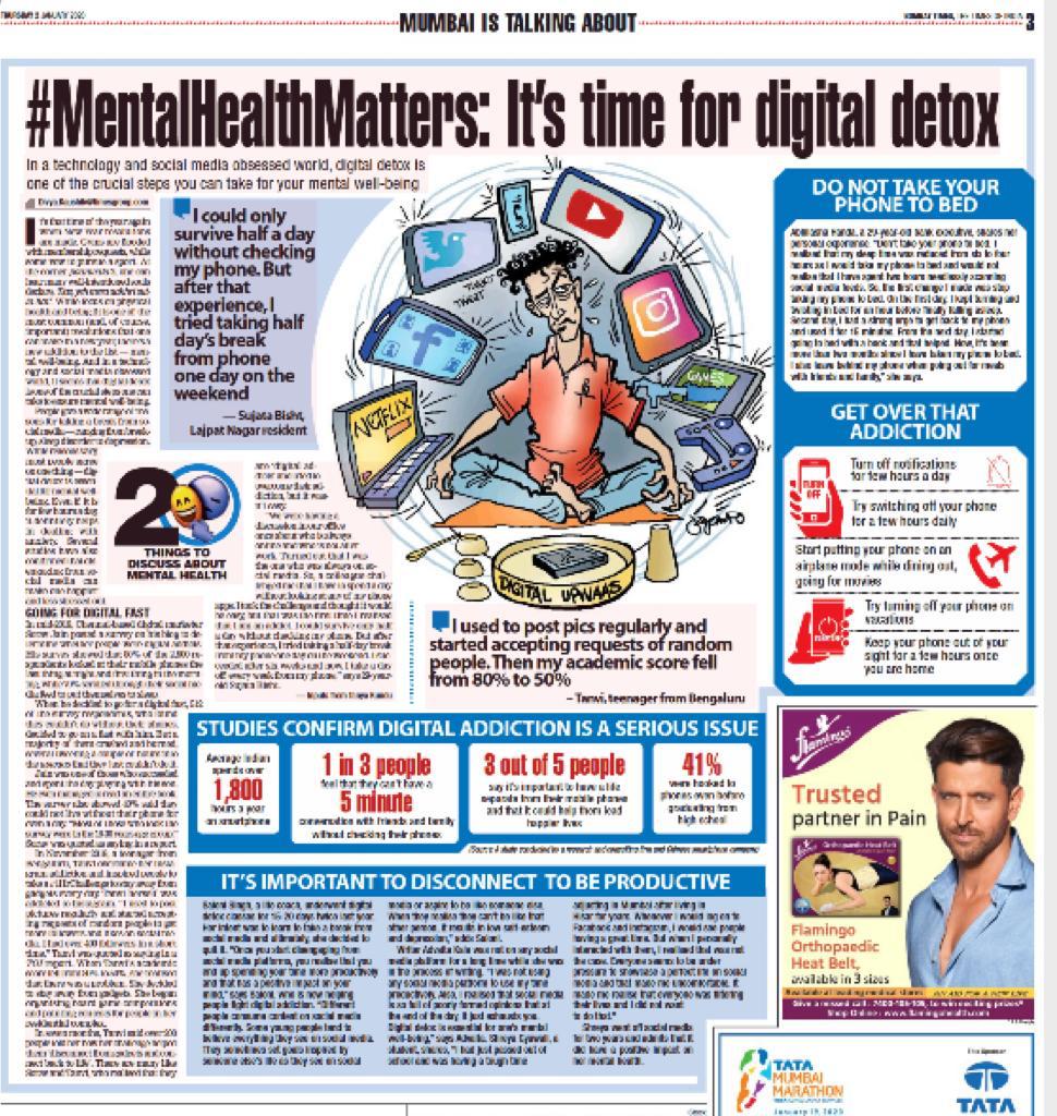 DrKhatau's tweet photo. We assessed &amp; audited Digital Dependence of 3000 corporate employees.
-82% sleep with mobile phone next to them. 
- 68% Individuals check phone within 10 minutes of Waking up. Leading to disturbed sleep - fatigue-reduced productivity.
DM us for an assessment &amp; personalized revert https://t.co/rNAlVelkQV