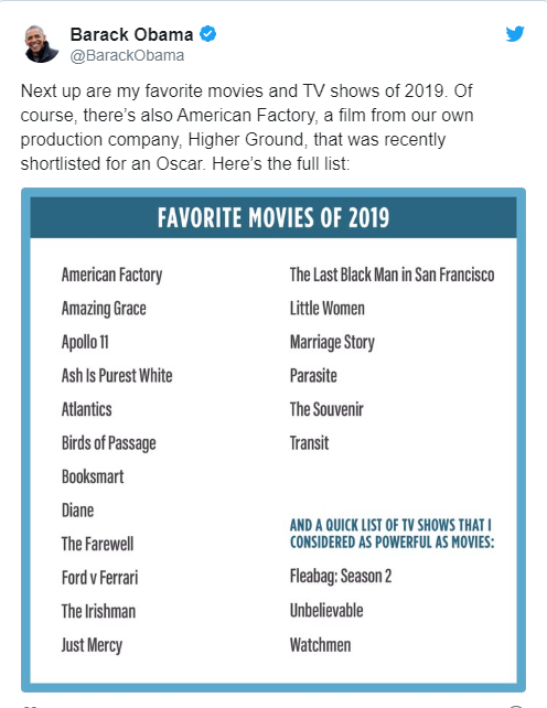 popcornandreels's tweet photo. Barack Obama Lists ‘Watchmen’ As One Of His Favorite Shows Of 2019
-
Catch THE MOVIES🎬 with @McBluetoothCCFR @UsoroEdima @genesiscinemas @danielthebigone &amp; @fokiss On @CoolFMAbuja 3pm - 4pm TODAY!  #PopcornandReels #TheMovies   #Coolfm #FilmFight https://t.co/R4NQcNmOWs