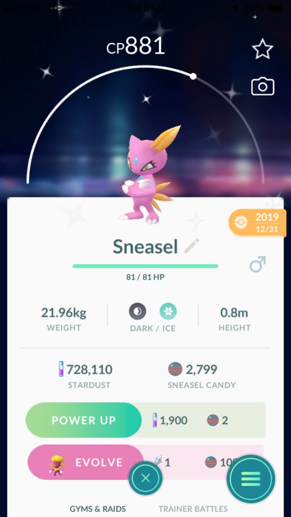 kmclane1981's tweet photo. Last shiny of 2019 and first of 2020 smh 🤦‍♂️ https://t.co/lldE36sKYI