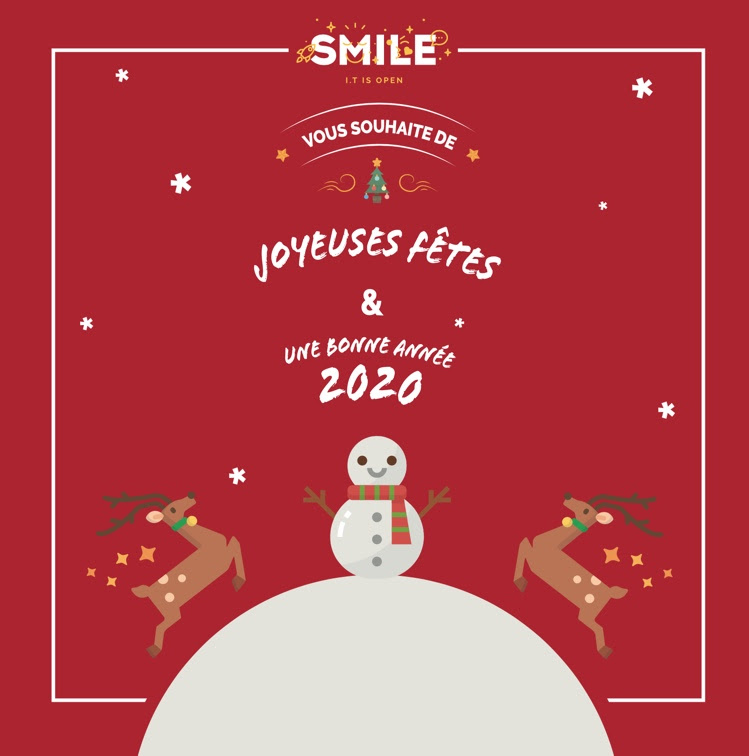 Toute l'équipe du Pôle Conseil de <a href="/GroupeSmile/">Smile - I.T is open</a> vous présente ses meilleurs voeux pour l'année 2️⃣0️⃣2️⃣0️⃣. 
Nous vous souhaitons de vivre de belles aventures et des belles réussites dans vos projets digitaux✨✌️
Ns sommes près pr vs accompagner dans la digitalisation de vos projets