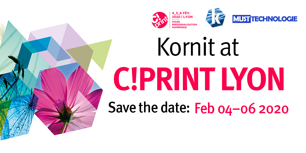 kornitdigital's tweet photo. Meet us and our partner @TheMustTech at #cprint2020 in Lyon🇫🇷 (@Salon_CPrint). Schedule a meeting and experience our Storm HD6 and Breeze systems live! https://t.co/vBMeFVVz1h 

#cprint #kornit #textileprinting #dtgprinter https://t.co/pmFO9vI4WI