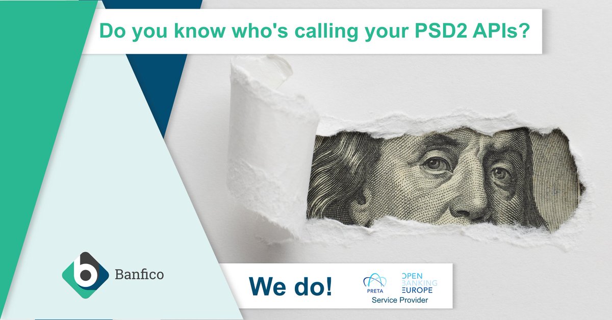 banfico's tweet photo. Do you know who's calling your #PSD2 #APIs? Our TPPs Validation solution does! See it in action https://t.co/FsacpSueVs #FinTech #FinTechUK #RegTech #OpenBanking #OpenBankingEurope #PSD2compliance #TPPs #TPPsDirectory #TPPsValidation #DigitalBanking #FinTechAPIs #eIDAS #Banfico https://t.co/hSNNjMSlgA