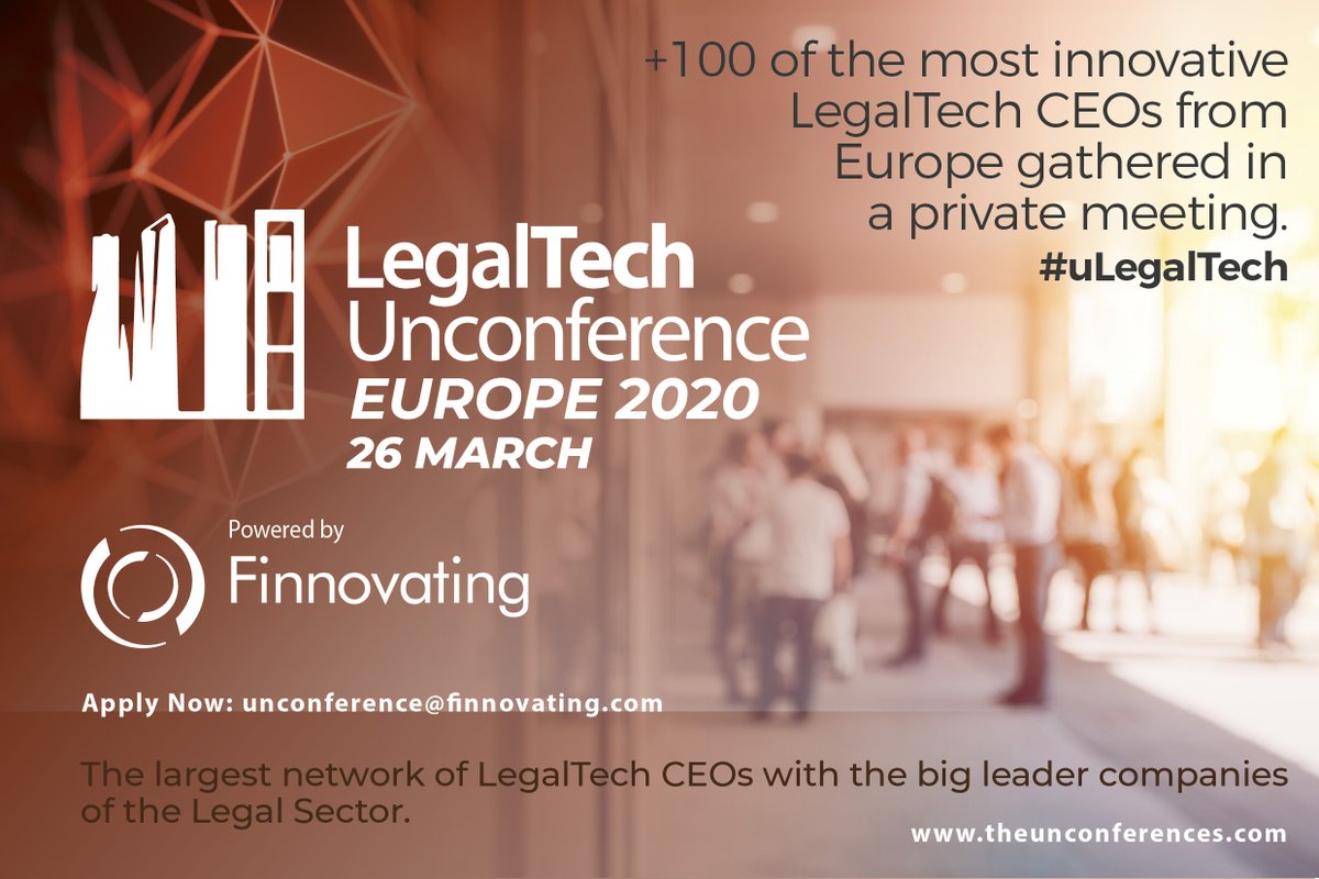 FinnovatingHub's tweet photo. ¡El próximo #26marzo llega la II Edición #uLegalTech by @FinnovatingHub !💡No te pierdas el encuentro #LegalTech más importante del año donde reuniremos a 100 CEOs #LegalTech ⚖️
🔗Más info en la web https://t.co/WBue4kldhm #AcceleratingOpenInnovation https://t.co/GCkwzOQN89