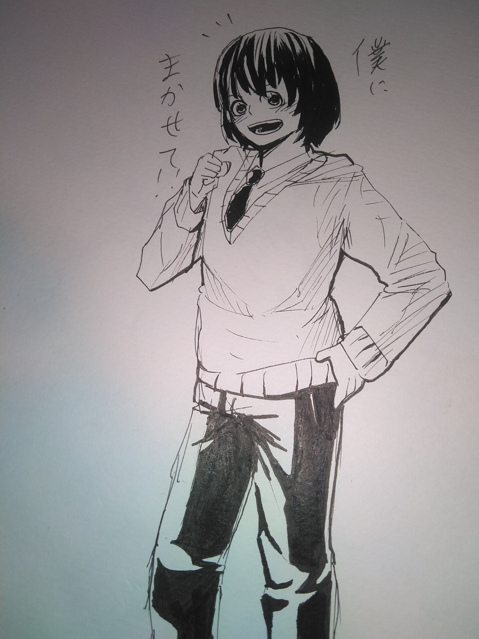 こまぽてち En Twitter イラスト好きと繋がりたい かわいい系男子 オリキャラ 元気一杯な男子と会話してる気分になるかもしれない イラストです 元気で中性的な男の子ってすごく可愛いと思います T Co 4hrcq12osj Twitter