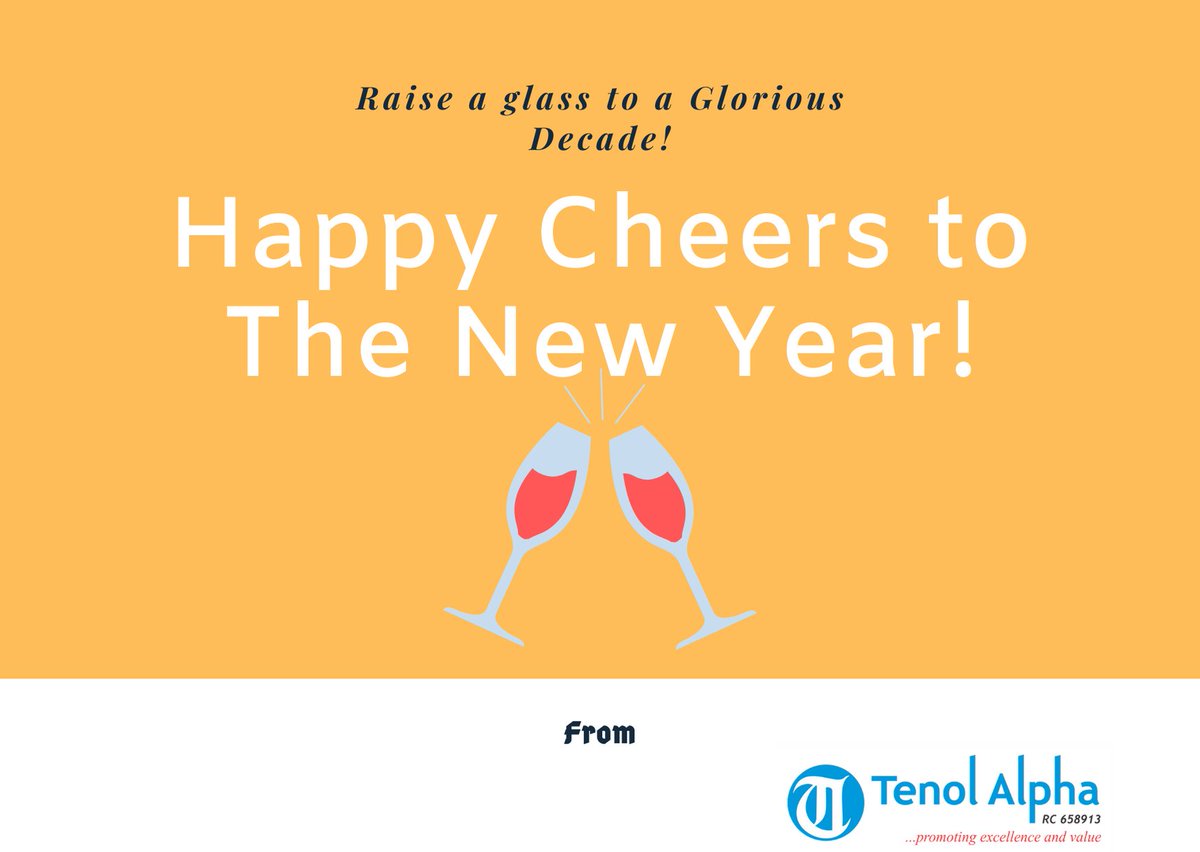 Tenol_Alpha's tweet photo. Hearty cheers to a glorious decade ahead! 
Here is to more wins in all you do!
Welcome to 2020!!!
#happynewyear2020 
#NewYearChallenge 
#winningthe20s 
#tenolalpha https://t.co/A3T43OxLcm